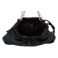 Nepřehlédnutelná menší dámská koženková kabelka Barbii, černá