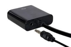 AQ Redukční kabel HDMI, VGA (D-SUB) + konektor audio výstup 3, 5 mm Jack (samice) (CVA106)