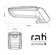 Rati Loketní opěrka - područka STANDARD, Citroen C3 Aircross III, 2021- ,