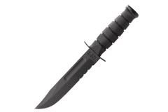 KA-BAR® KB-1214 Black Utility taktický nůž 17,9cm, černá, Kraton, pouzdro Kydex