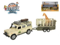Traffic Land Rover Defender s přívěsem a žirafou v krabičce