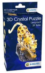 HCM Kinzel 3D Crystal puzzle Levhart 39 dílků
