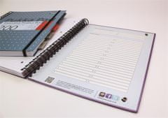 Pukka Pad Spirálový sešit "Metallic Project Book", mix barev, A4+, linkovaný, 100 listů, 6970-MET