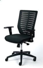 MAYAH Manažerská židle "Superstar", textilní, černá, černá základna, CM3004N-2 BLACK
