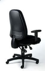 MAYAH Manažerská židle "Bubble", textilní, černá, černá základna, CM1023 BLACK