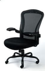 MAYAH Manažerská židle "Grande", textilní, černá, černá základna, 11778-01