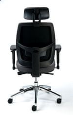 MAYAH Manažerská židle "Grace", textilní, černá, CM4002S GRAY