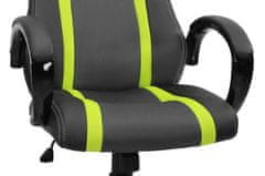 Hawaj Kancelářská židle zeleno-černé s pruhy