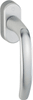 Hoppe Okenní klička Atlanta secustic F1 stříbrná /N10A, 7/32-42mm, M5x45 + M5x50, 45°