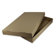 CENTROBAL Dvoudílná krabice hnědá 57x38x5 cm (10ks)