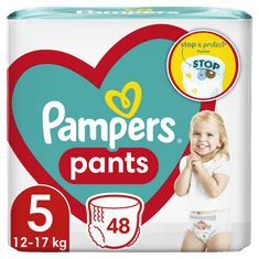 Pampers Pants 5 Junior (12-17 kg) Jumbo Pack - Plenkové kalhotky 48 ks