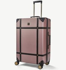 Rock Sada cestovních kufrů ROCK TR-0193/3 ABS - růžová