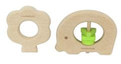 Masterkidz Dřevěné hračky pro nejmenší - slon a strom - dárková sada 