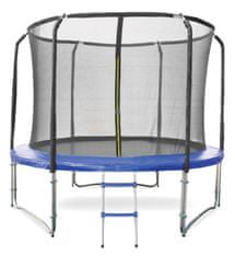 Fitness King Trampolína DELUXE 305 cm + ochranná síť + schůdky, kompletní set