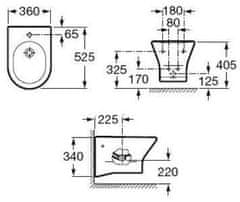 Roca ROCA NEXO bidet závěsný 7.3576.4.500.0 - Roca