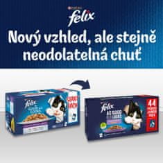 Felix Fantastic s hovězím, kuřetem, lososem, tuňákem v želé 44 x 85 g