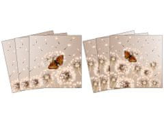 Dimex nálepky na obkládačky - Pampeliška s motýly - 15 x 15 cm