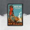 Retro plakát Nový zéland A4 - 21x29,7 cm