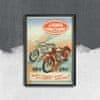 Plakát Java vinobraní motocykl plakát A4 - 21x29,7 cm