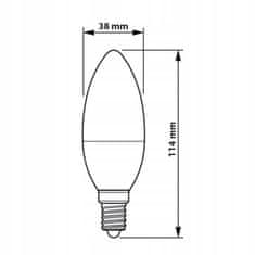 Philips LED SVÍČKA E14 B38 7W 60W PHILIPS 2700K žárovka