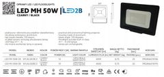 Kobi LED světlomet HALOGEN 50W 4000lm IP65 KOBI černý