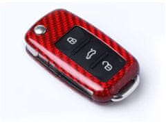 Escape6 karbonové pouzdro na klíč pro VW/Škoda s vystřelovacím klíčem, barva červená