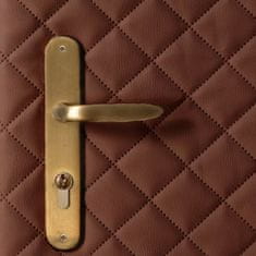 Standom STANDOM Koženkové čalounění dveří vzor KARO T3 Čokoláda 5x5 pro dveře 60, 70, 80 a 90cm