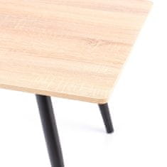 HOMEDE Konferenční stolek Pyxe hnědý, velikost 110x55x46