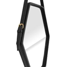HOMEDE Nástěnné zrcadlo Ebi černé, velikost 54x47,5x3