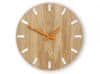 ModernClock Nástěnné hodiny Simple Oak hnědo-oranžové
