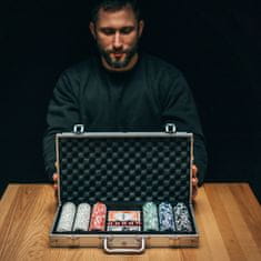 Master poker set 300 v kufříku Deluxe s označením hodnot