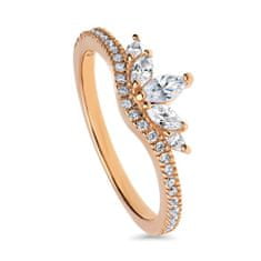Emporial pozlacený prsten Diadém 14k růžové zlato MA-R0444 Velikost: 5 (EU: 49-50)