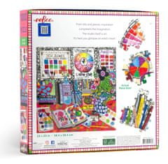 eeBoo Čtvercové puzzle Umělecký ateliér 1000 dílků