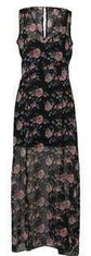 Firetrap - Blackseal Rose Maxi Dress – Black Print - L