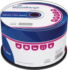 MediaRange CDR 52x 700MB, Spindle, 50ks