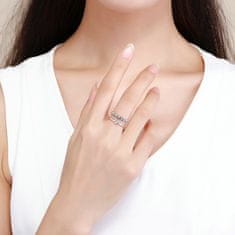 Royal Fashion prsten Pole srdcí SCR429 Velikost: Univerzální 52-60 mm