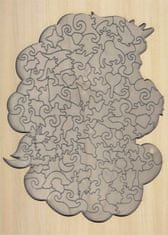 Grafix Obrysové puzzle Krásný jednorožec 130 dílků