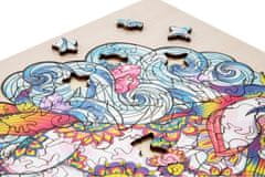 Grafix Obrysové puzzle Krásný jednorožec 130 dílků
