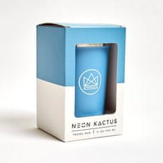 Neon Kactus , Designový termohrnek, 380 ml | modrý