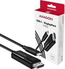 AXAGON RVC-DPC USB-C -> DisplayPort redukce / kabel 1.8m, 4K/60Hz