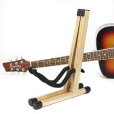 Veles-X Masivní dřevěný skládací stojan na kytaru SWFGS