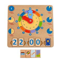 Lucy&Leo Učíme se hodiny – dřevěná naučná hrací deska