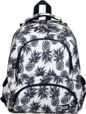 ST.RIGHT Školní batoh čtyřkomorový Pineapples