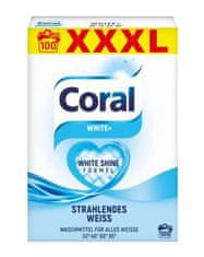 Coral Coral, White+, Bílý prášek, 100 praní