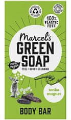 Marcel's Green Soap Marcel's, Zelené mýdlo, Tonka & Muguet, sprchová kostka, 40g