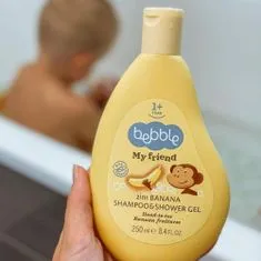Bebble Dětský šampon a sprchový gel 2v1 banán Bebble 250 ml