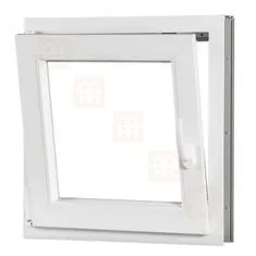 TROCAL Plastové okno | 120x120 cm (1200x1200 mm) | bílé | otevíravé i sklopné | levé