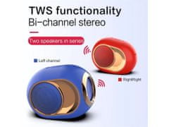 Bomba Designový bluetooth reproduktor s FM, SD, AUX, USB, HandsFree X6 Barva: Červená