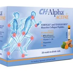 CH-Alpha ACTIVE - bioaktívní kolagénové peptidy pro zdraví šlach a kloubů (6x 28 pitních ampulek v balení)