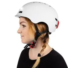 Bezpečnostní helma bílá s LED - L